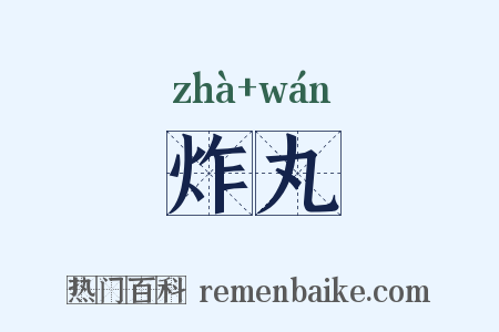 炸丸是什么意思的图片